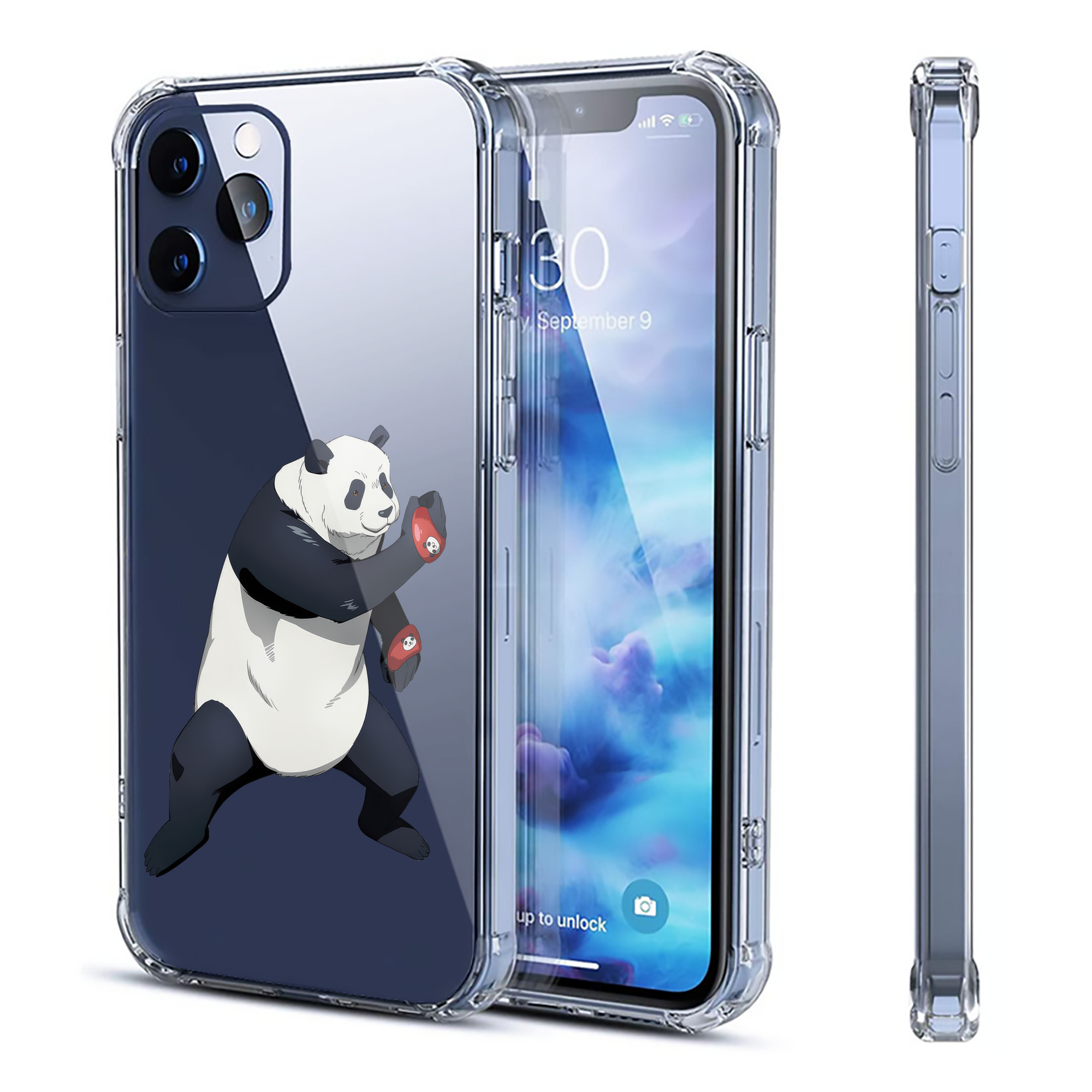 （画像用） 呪術廻戦 Jujutsu Kaisen 【iPhone 12シリーズ対応】透明スマホケース（クリアソフトケース）